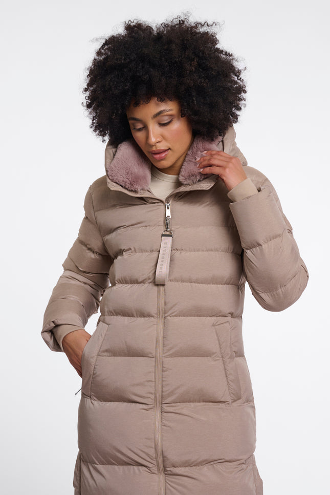 Rino & Pelle Coat Hudson Mocha Latte Stretchshop.nl