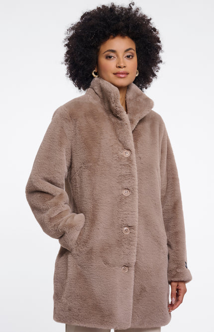 Rino & Pelle Coat Nonna Mocha Latte Stretchshop.nl