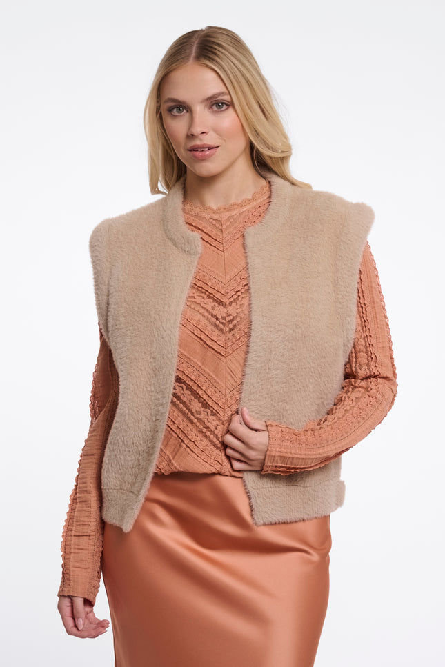 Rino & Pelle Gilet Elona Oat Stretchshop.nl