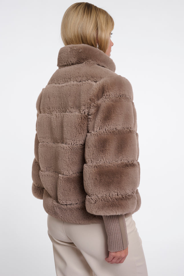Rino & Pelle Jacket Feline Mocha Latte Stretchshop.nl