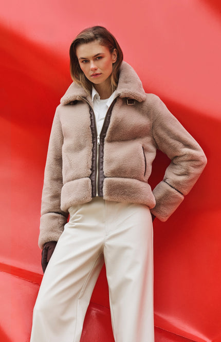 Rino & Pelle Jacket Lambra Oat Stretchshop.nl