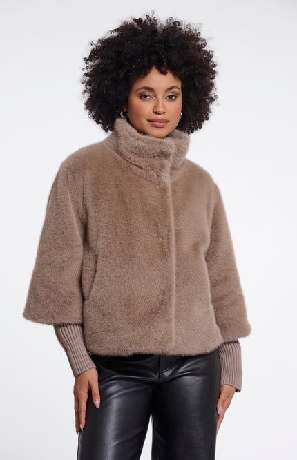 Rino & Pelle Jacket Nesrin Mocha Latte Stretchshop.nl
