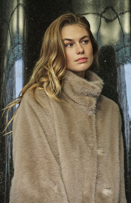 Rino & Pelle Jacket Nesrin Mocha Latte Stretchshop.nl