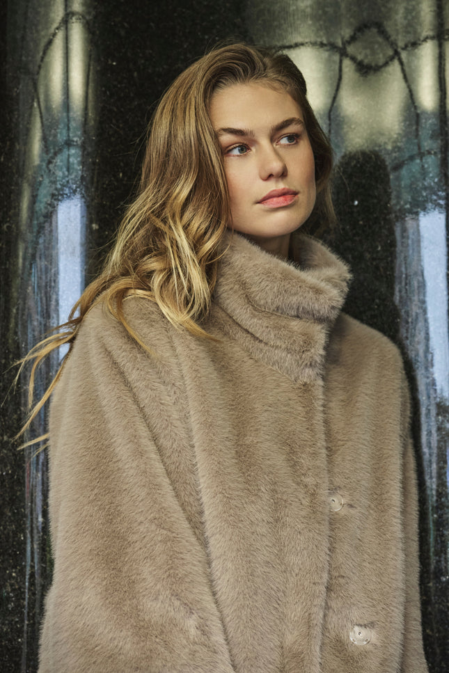 Rino & Pelle Jacket Nesrin Mocha Latte Stretchshop.nl