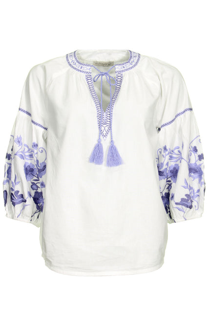 Soultouch Shirt dolce flower white Stretchshop.nl