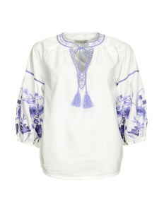 Soultouch Shirt dolce flower white Stretchshop.nl