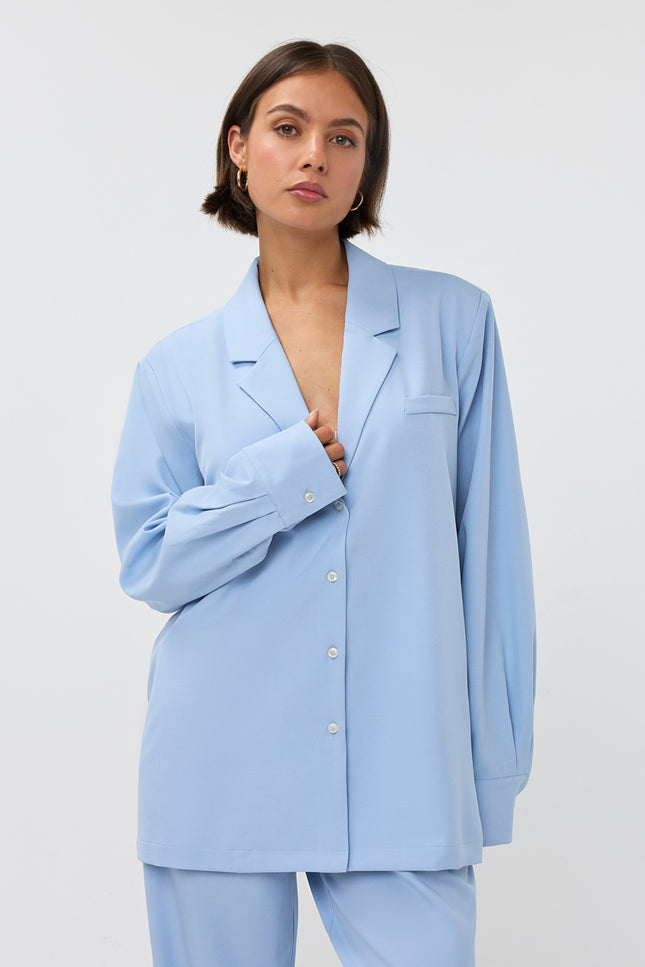 Studio Amaya Blazer Noomi Light Blue Stretchshop.nl
