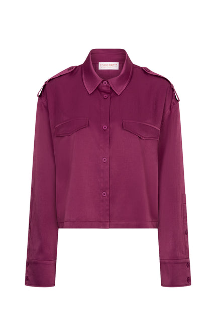 Studio Amaya Blouse Zea Purple Stretchshop.nl
