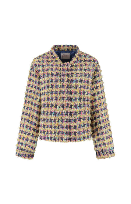 Studio Amaya Bomber Fleur Multi Print Stretchshop.nl
