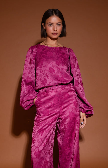 Studio Amaya Broek Anna Fuchsia Stretchshop.nl