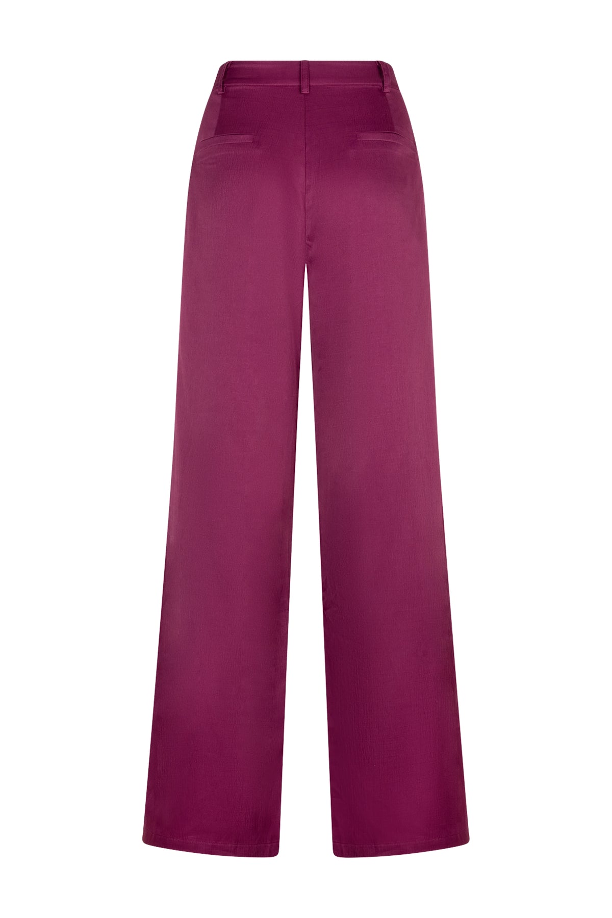 Lichte paarse broek van Studio Amaya met een comfortabele pasvorm, zichtbaar met een elastische taille en zachte stof.