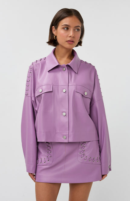 Studio Amaya Jacket Elina Lila Stretchshop.nl