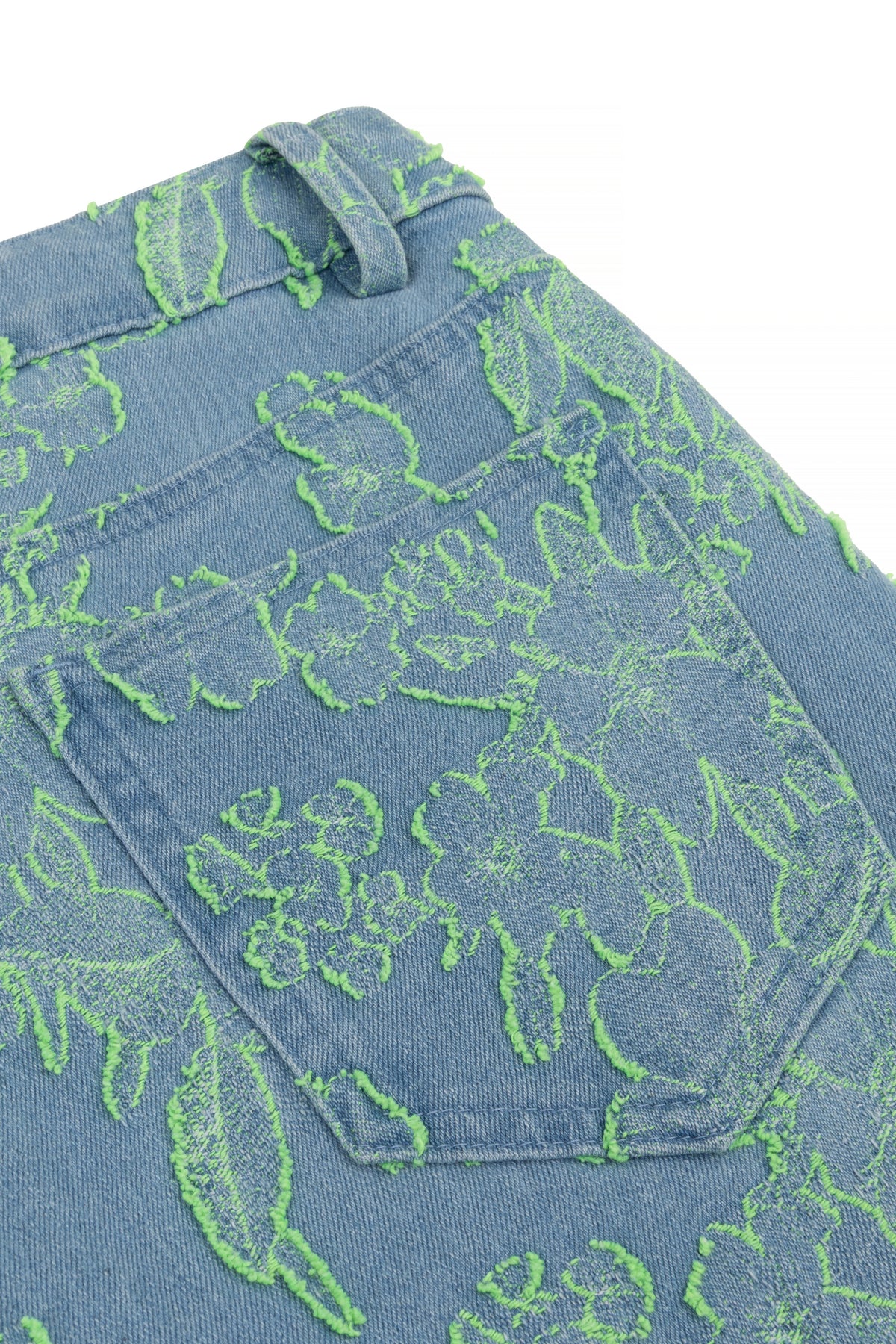 Lichte groene jeans Anna van Studio Amaya, casual pasvorm, katoenen stof, zichtbaar op de afbeelding.