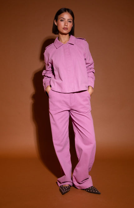Studio Amaya Jeans Harper Pink Stretchshop.nl