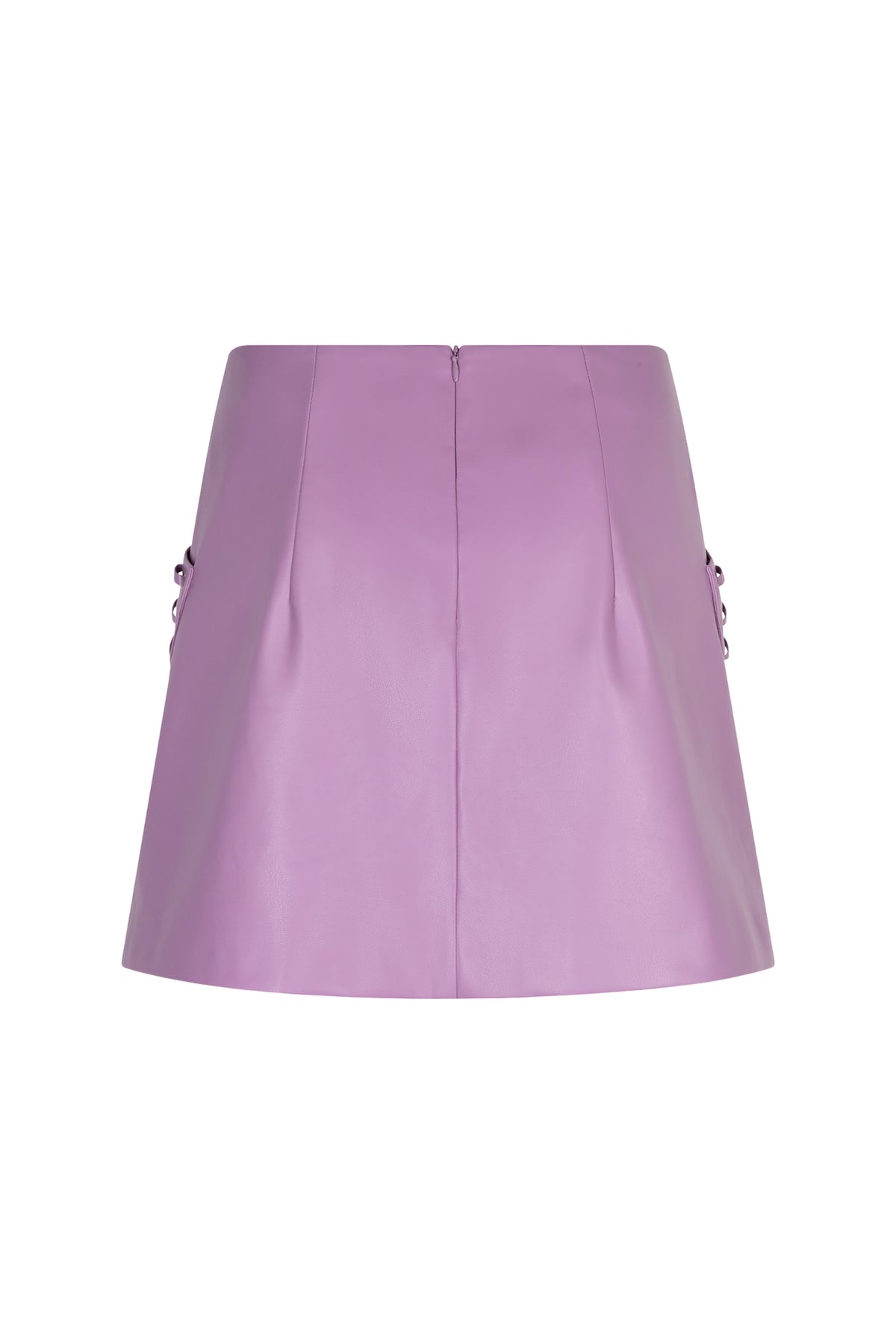 Lila rok Siena van Studio Amaya, zachte stof, met elegante tailleband en vloeiende pasvorm, geschikt voor casual en feestelijke gelegenheden.