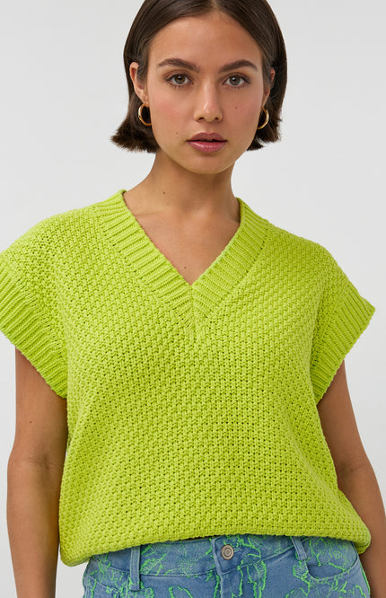 Studio Amaya Top Ardina Lime Stretchshop.nl