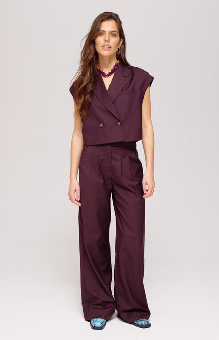 Gilet Esmee Dark Fudge AW25N216