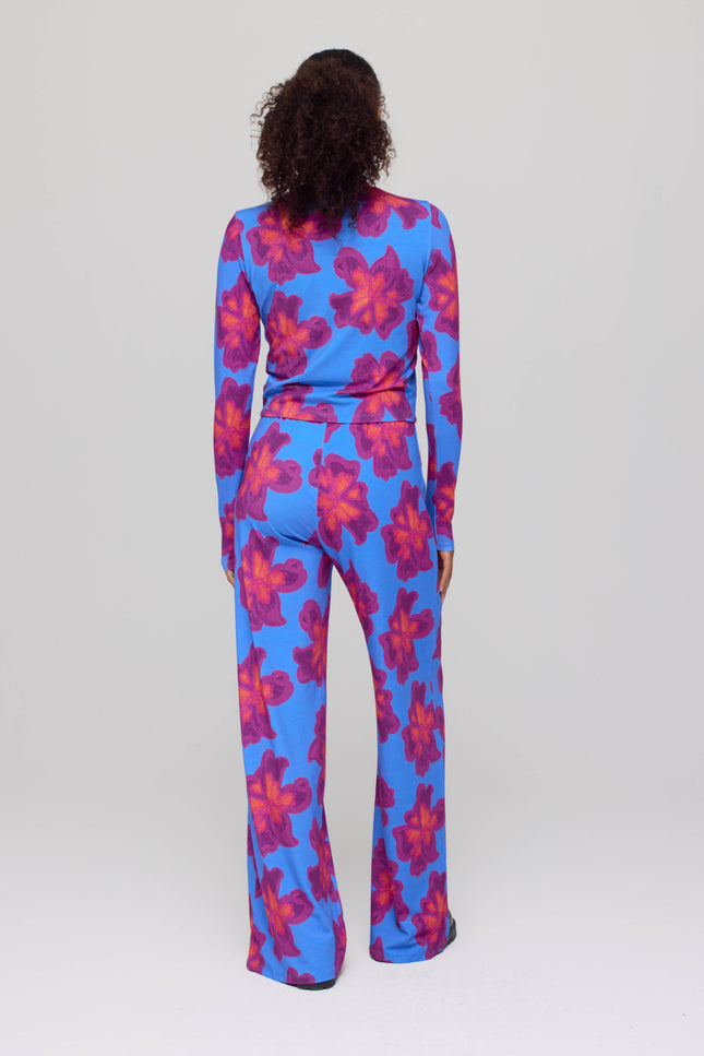 Broek Jane Bold Flower Wild Aster AW25T102