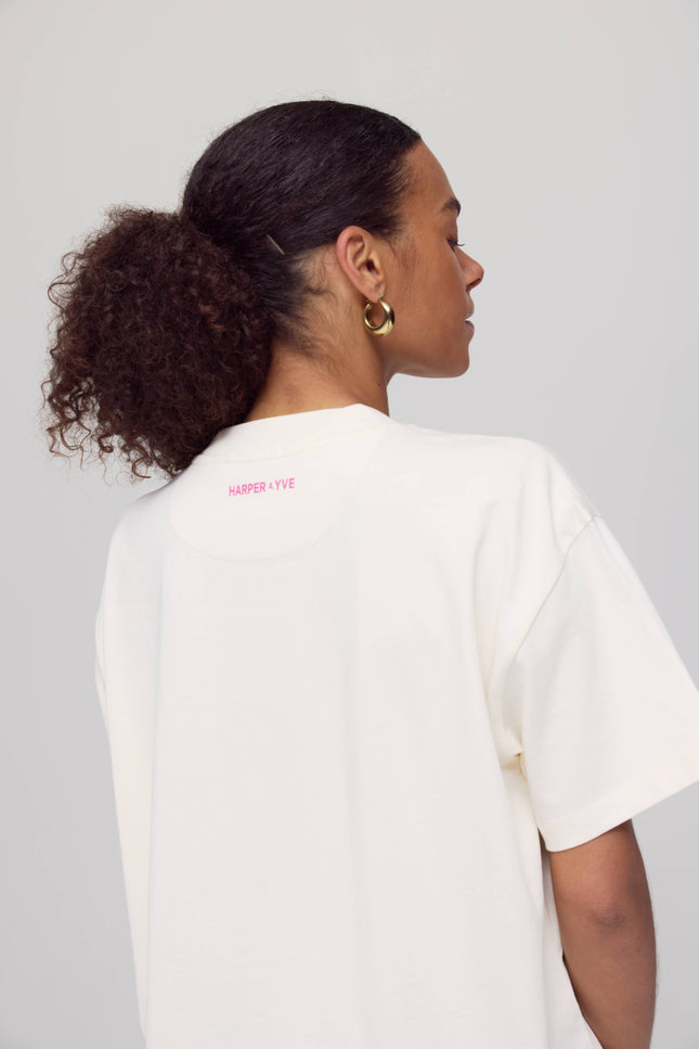 T-Shirt Nodramaclub Ecru AW25Y307