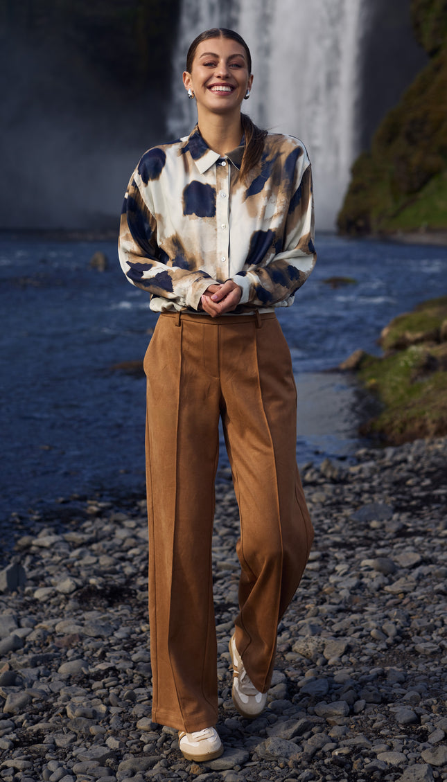 Broek Jill Scuba Camel NKS09008