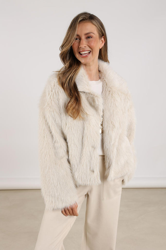 Jacket Pleun Offwhite Silver NKF13071