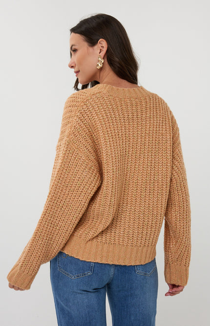 Vest Oversize Lurex Candy F25.02540