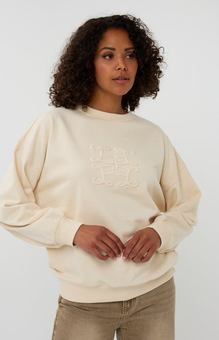 Sweater Embossed Ecru F25.05523