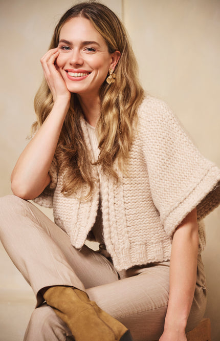 Vest Gilet Sand Melange F25.07500