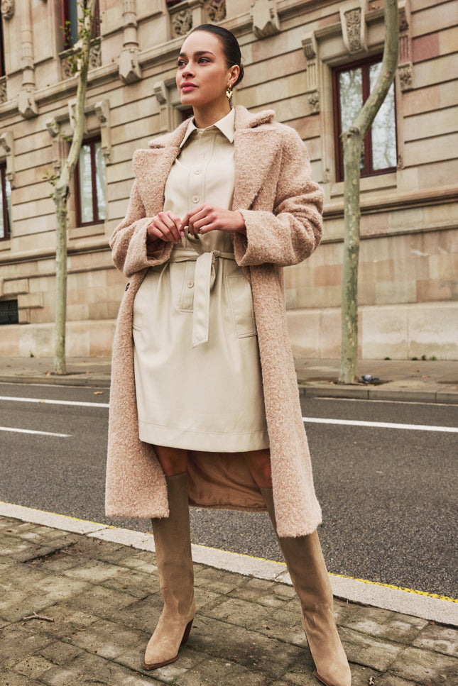 Jurk Super Soft Vegan Leather Light Sand F25.11508