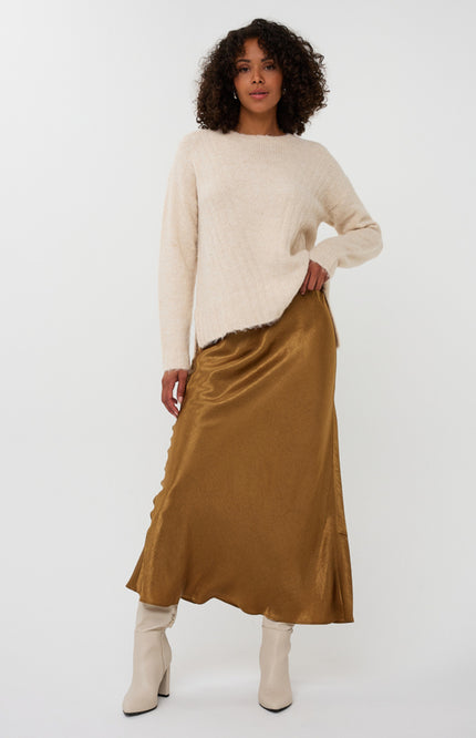 Sweater Diagonal Lines Light Sand F25.18500