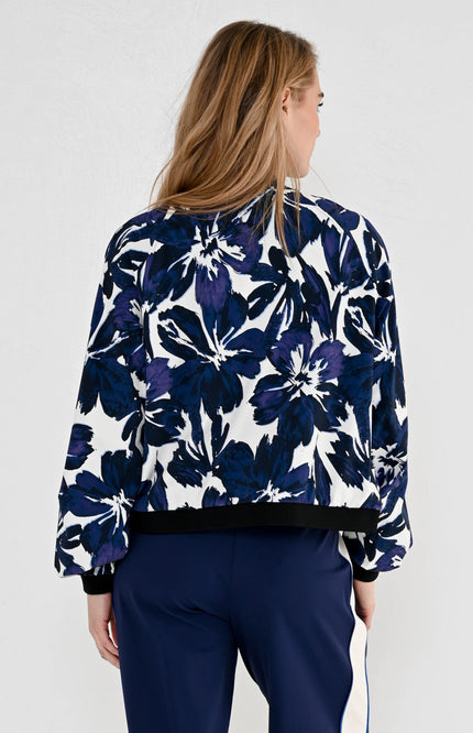 Maicazz Travel Jacket Jossy Blue Flower Stretchshop.nl