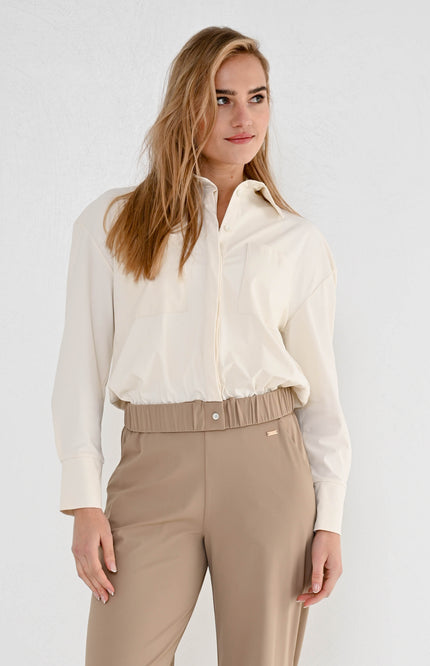 Maicazz Travel Blouse Nady Offwhite Light Sand Stretchshop.nl