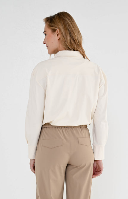 Maicazz Travel Blouse Nady Offwhite Light Sand Stretchshop.nl