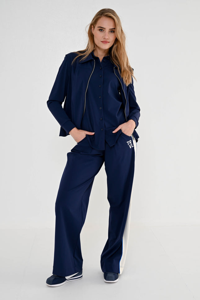 Maicazz Travel Broek Rina Navy Stretchshop.nl