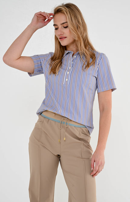 Maicazz Travel Top Remine Blue Stripe Stretchshop.nl