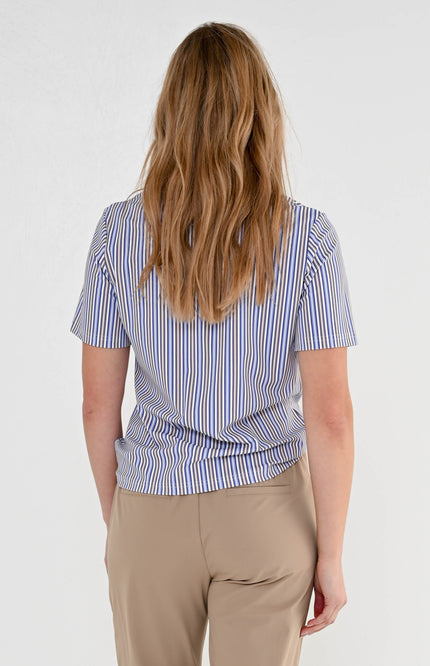 Maicazz Travel Top Remine Blue Stripe Stretchshop.nl