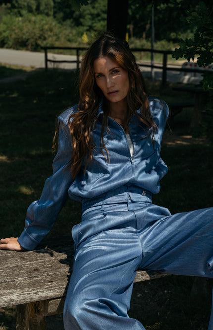 Zizo Jacket Soelle Blue Fog Stretchshop.nl