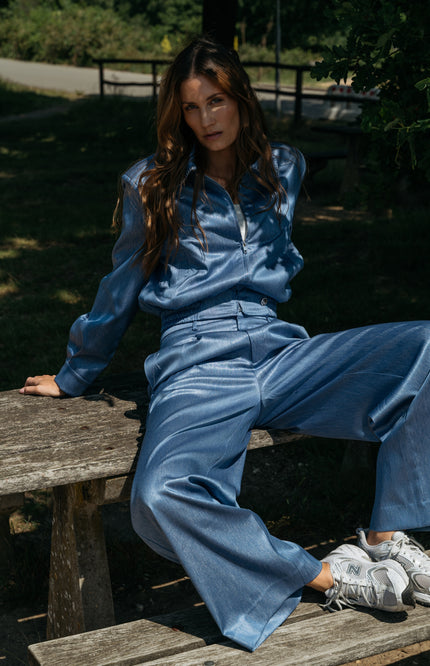 Zizo Broek Sydney Blue Fog Stretchshop.nl