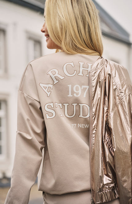 Zoso Sweater Emmy Sand Stone 261 Stretchshop.nl