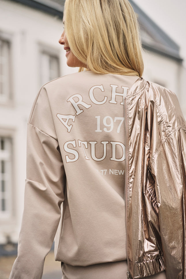 Zoso Sweater Emmy Sand Stone 261 Stretchshop.nl