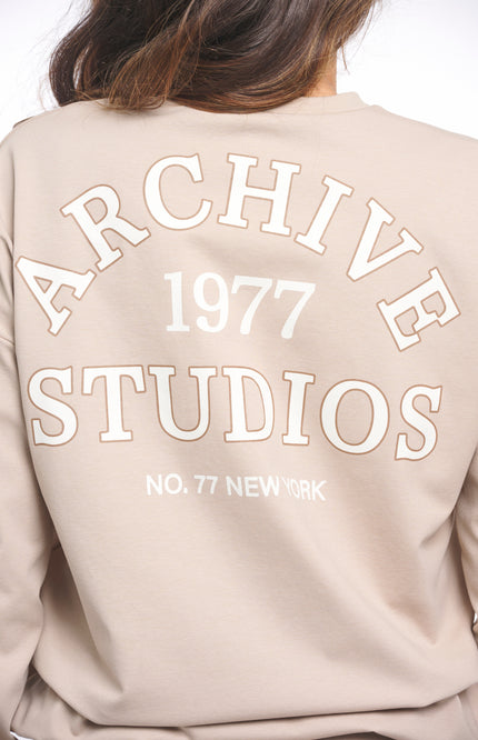 Zoso Sweater Emmy Sand Stone 261 Stretchshop.nl