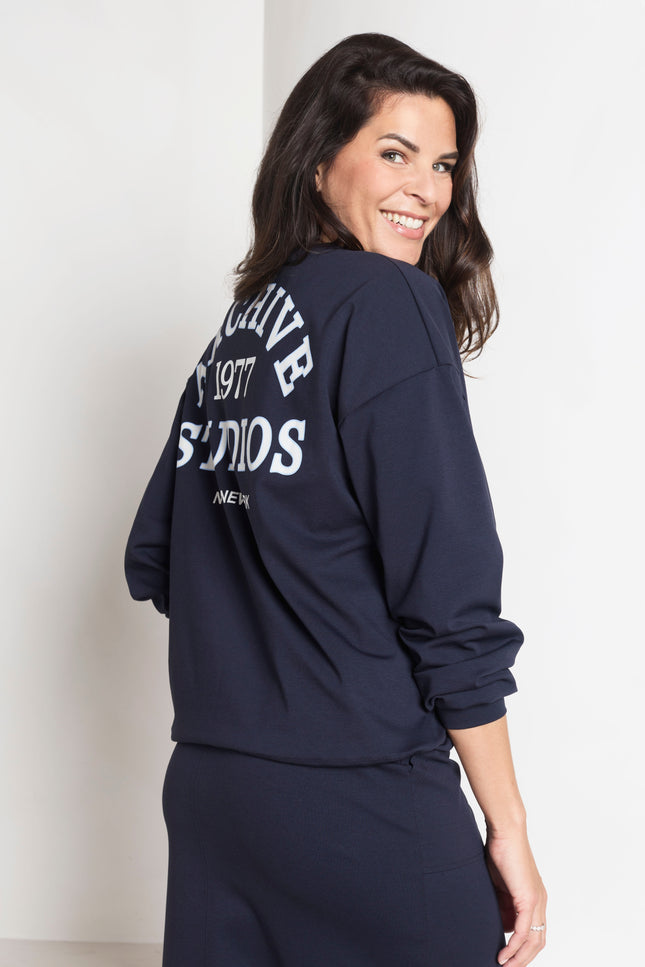 Zoso Sweater Emmy Night Blue 261 Stretchshop.nl