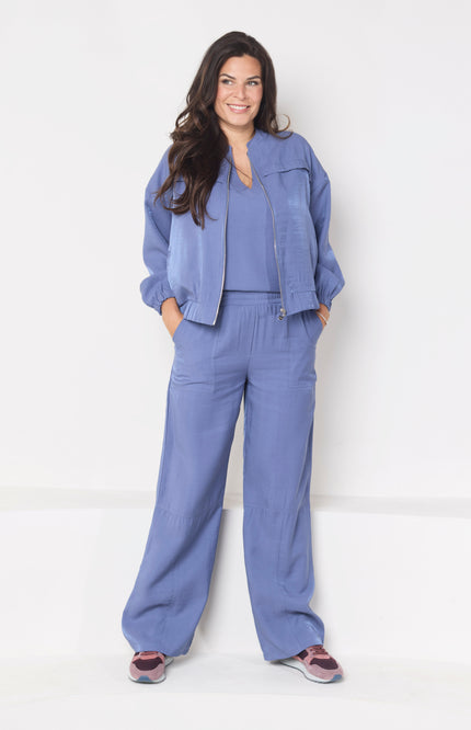 Zoso Blouse Josine Blue 261 Stretchshop.nl