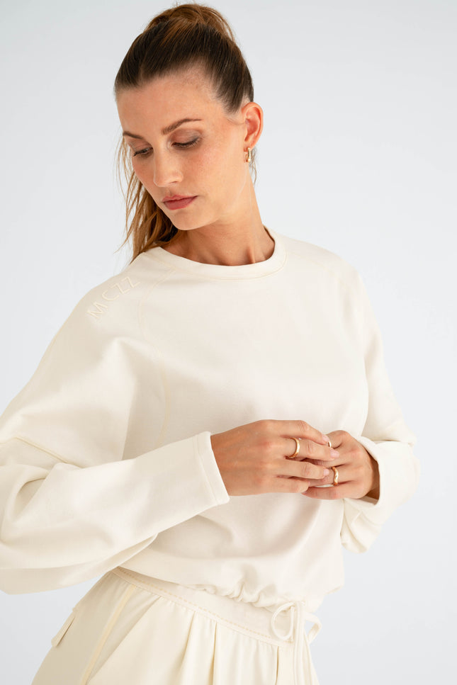 Maicazz Sweater Selma Offwhite Stretchshop.nl