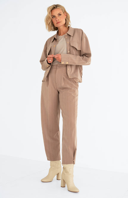 Zizo Broek Senna Mocca Mouse Stretchshop.nl