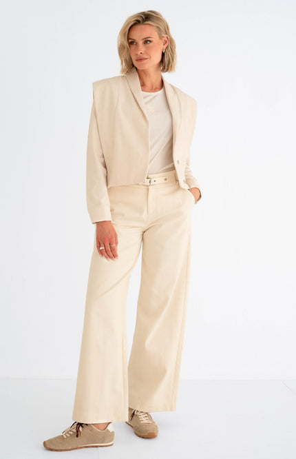 Zizo Broek Sella Offwhite Stretchshop.nl