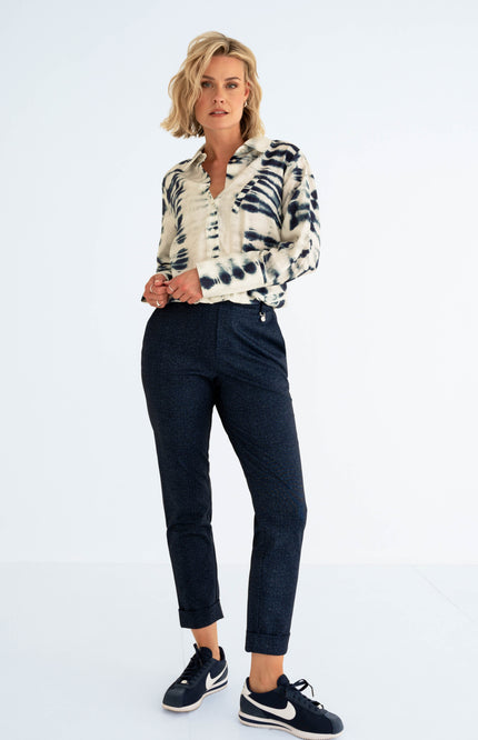 Zizo Broek Persey Navy Stretchshop.nl