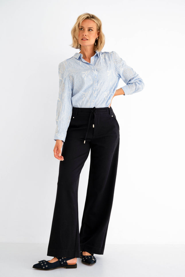 Zizo Broek Pajla Navy Stretchshop.nl