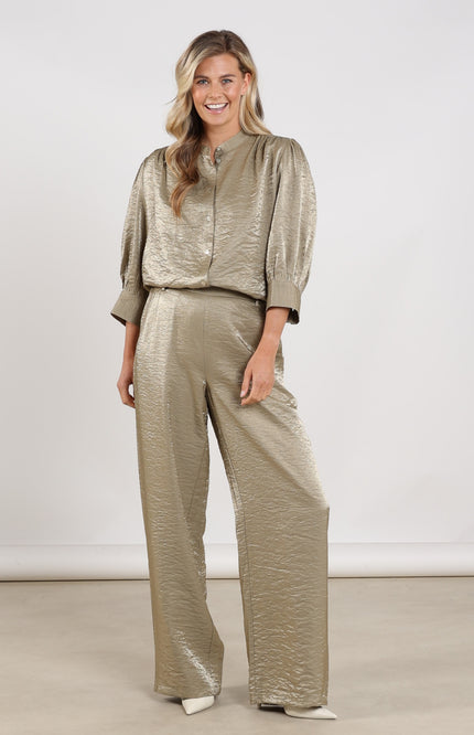 Nukus Broek Linsey Army NKS09076 Stretchshop.nl