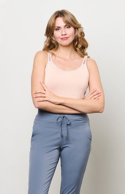 &Co woman Singlet Selly Powder Pink SG112 Stretchshop.nl